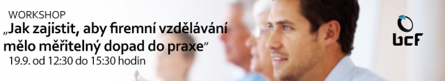 Týden vzdělávání dospělých, BCF, České Budějovice, Jak zajistit, aby firemní vzdělávání mělo měřitelný dopad do praxe 